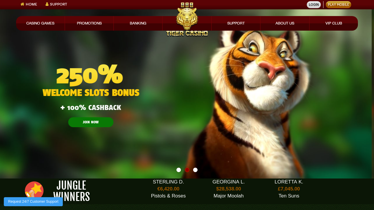 888Tiger Casino Screenshot 888Tiger Casino Screenshot