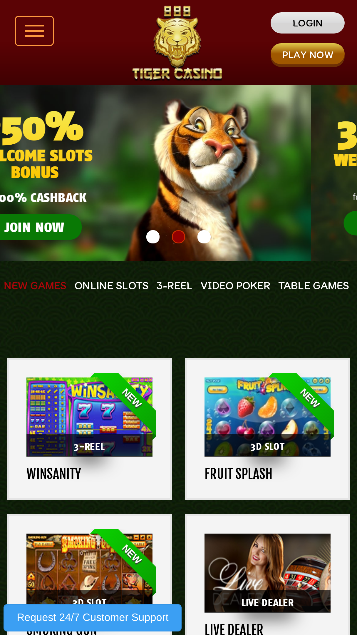 888Tiger Casino Screenshot 888Tiger Casino Screenshot