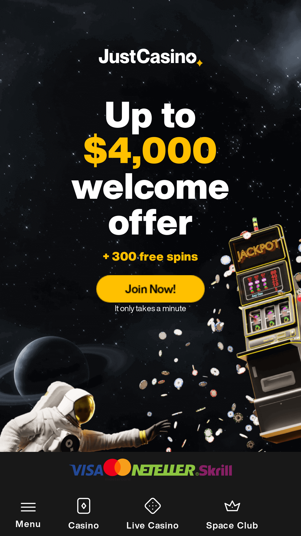 Just Casino Screenshot