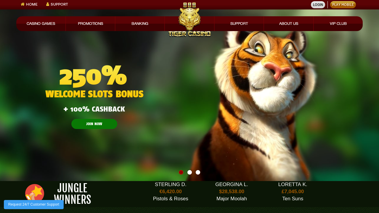 888Tiger Casino Screenshot 888Tiger Casino Screenshot