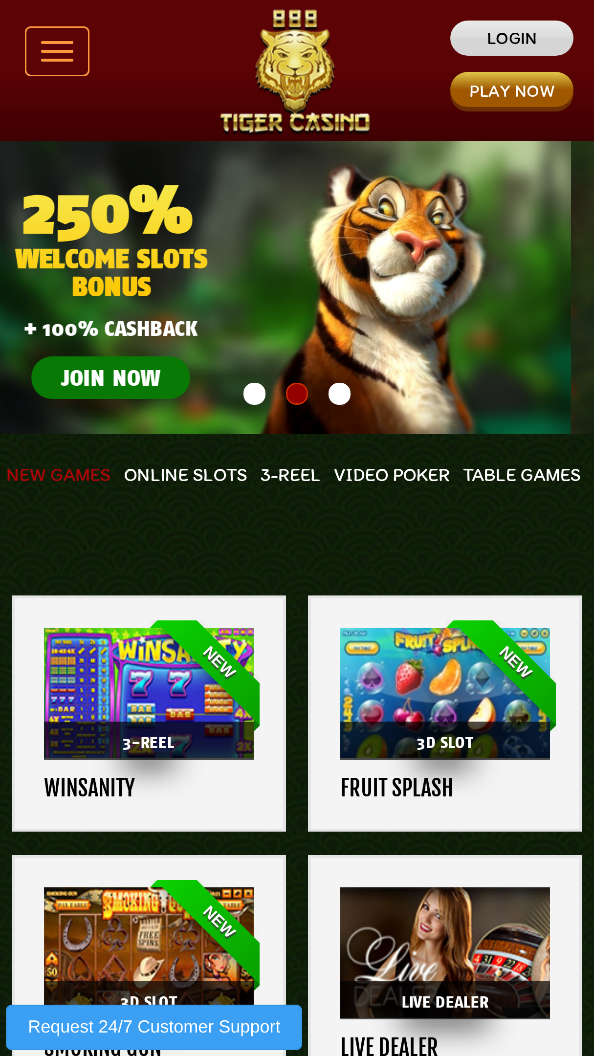 888Tiger Casino Screenshot 888Tiger Casino Screenshot