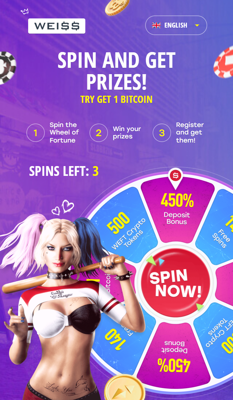 Weiss Casino mobilfelület képernyőképe bónuszokkal