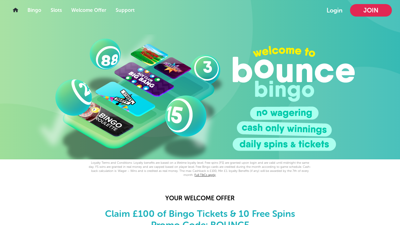 Bounce Bingo Screenshot Bounce Bingo Screenshot