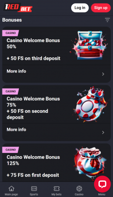 1RedBet Screenshot