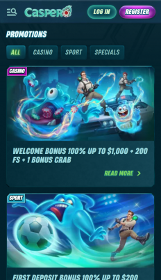 Caspero Casino Screenshot