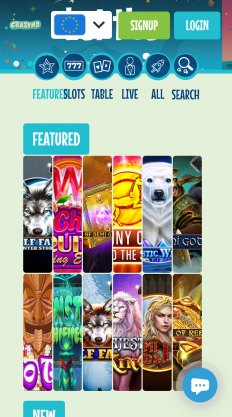Crazyno Casino Screenshot