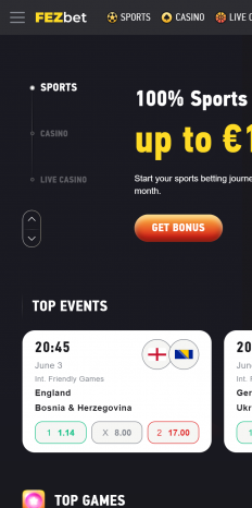 FEZbet Casino Screenshot