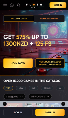 FlashDash Casino Screenshot