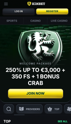 Kinbet Casino Screenshot