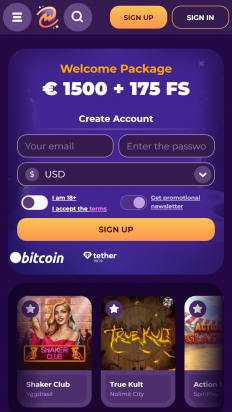 MilkyWay Casino Screenshot