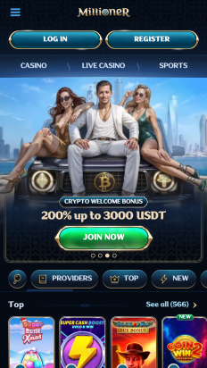 Millioner Casino Screenshot