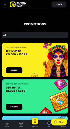 MoonWin Casino Screenshot