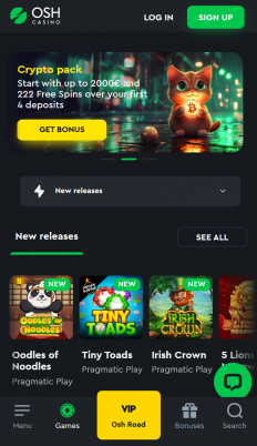 OSH Casino Screenshot