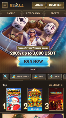 Realz Casino Screenshot
