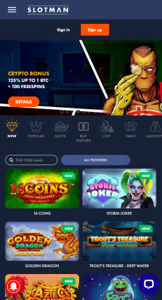 Slotman Casino Screenshot