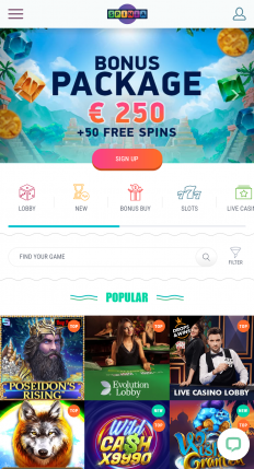 Spinia Casino Screenshot