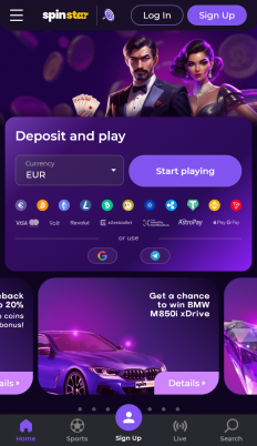 Spinstar Casino Screenshot