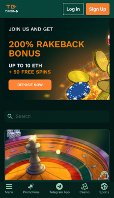 TG Casino Screenshot
