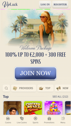 VipLuck Casino Screenshot