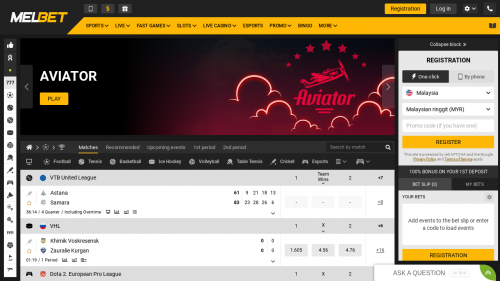 MELbet Casino Screenshot