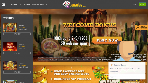 Lanadas casino 50 free spins