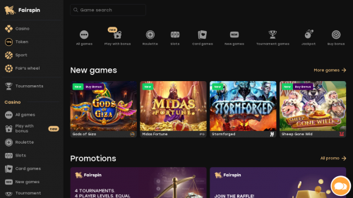 Fairspin Casino Screenshot