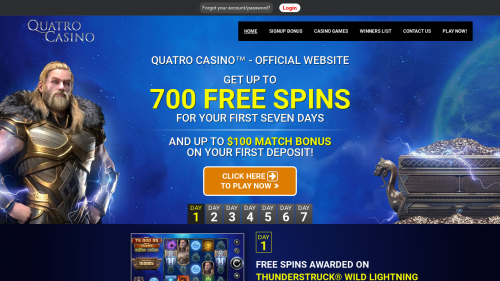 Quatro Casino Screenshot