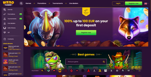 Bizzo Casino Screenshot