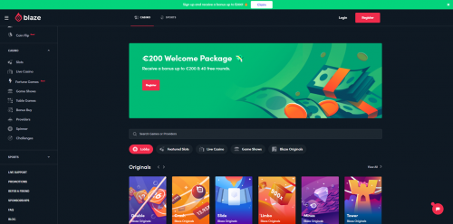Blaze Casino Screenshot