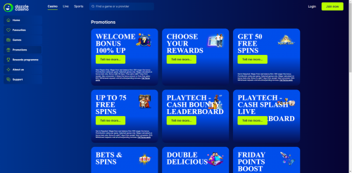 Dazzle Casino Screenshot