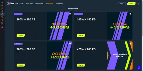 Gama Casino Screenshot