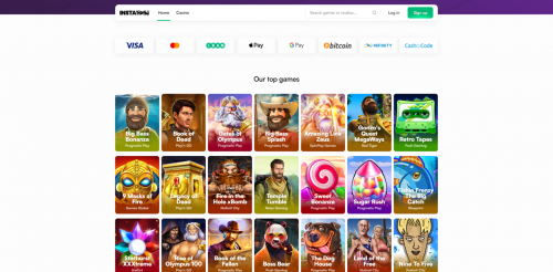 Instaspin Casino Screenshot