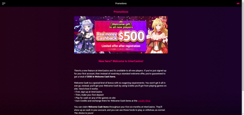 InterCasino Screenshot