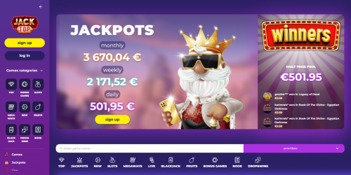 JackTop Casino Screenshot