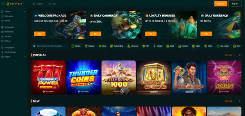 Luckygem Casino Screenshot