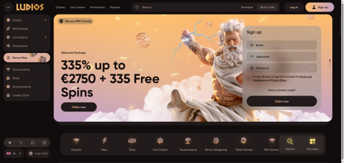 Ludios Casino Screenshot