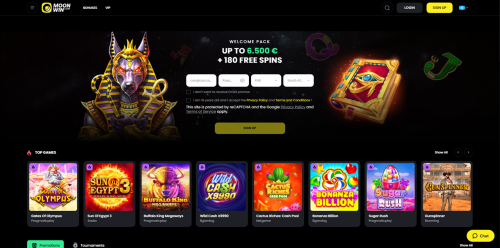 MoonWin Casino Screenshot