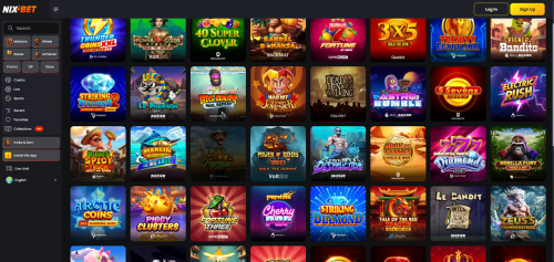 Nixbet Casino Screenshot