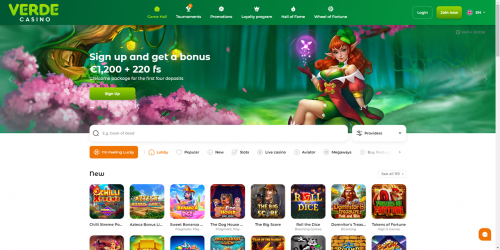 Verde Casino Screenshot
