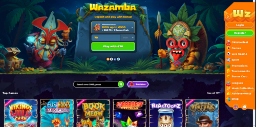 Wazamba Casino Screenshot