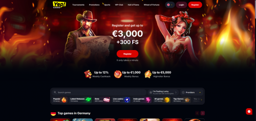 Yep Casino Screenshot