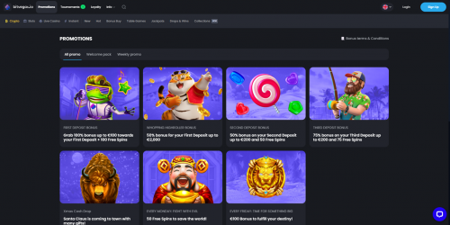 Bitvegas.io Casino Screenshot