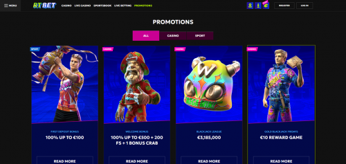 RTbet Screenshot