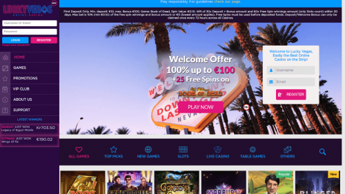 Lucky Vegas Casino Screenshot